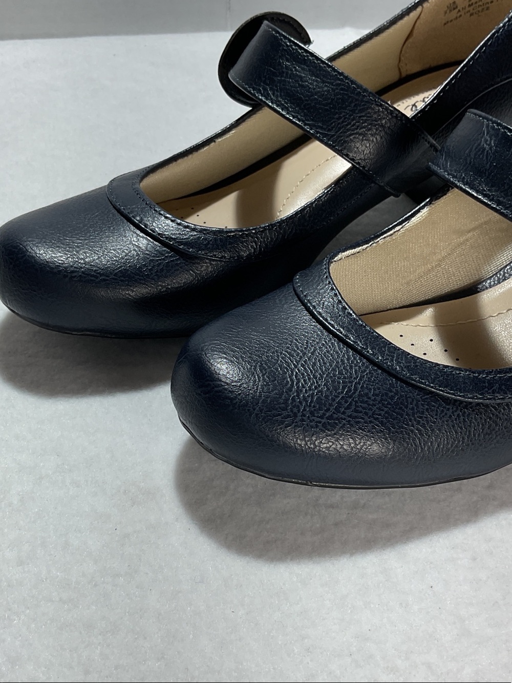Life Stride Rozz Navy Mary Jane Block Heel Pumps with Buckle - Picture 2 of 8